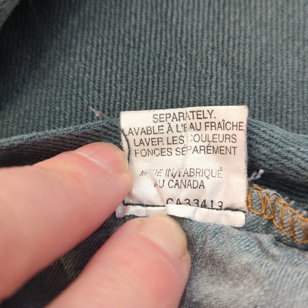 Vintage Hunter Green Hemp Jeans - Picture 7 of 9